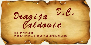Dragija Ćaldović vizit kartica